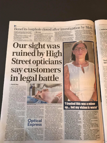surge in laser eye surgery claims brought to friends legal